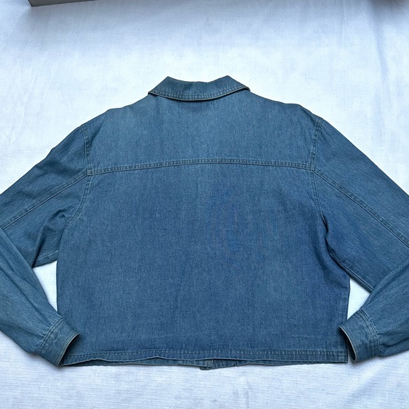 VTG City Girl Sport Jacket SIZE 12 STUDDED PATCHWORK DENIUM WESTERN CROPPED USA - Picture 6 of 9